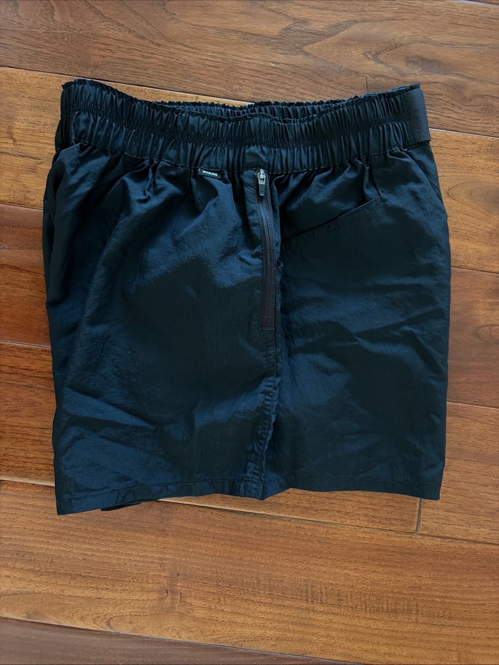 PrAna Crossback Shorts Women's S Black Recycled Nylon Elastic Waist Hiking - Picture 7 of 9